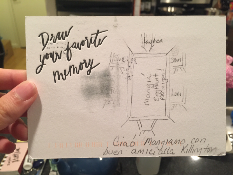 Illustration for article titled RSVP Cards: Our Friends' and Families' Favorite Memories of Us